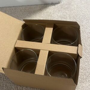 Oak fort SENN Recycled-Blend Small Glass Cups set of 4! New in box